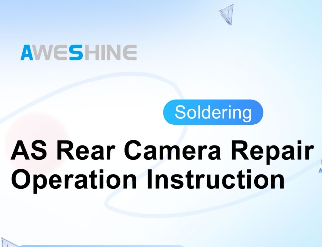 Rear Camera Repair Operation(soldering)